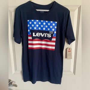 Levi’s Boys 100% cotton flag t-shirt